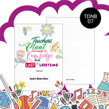 Load image into Gallery viewer, Teachers' Day Personalized Notebook
